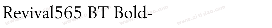 Revival565 BT Bold字体转换
